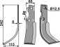Preview: Fräsmesser 242x60mm, links